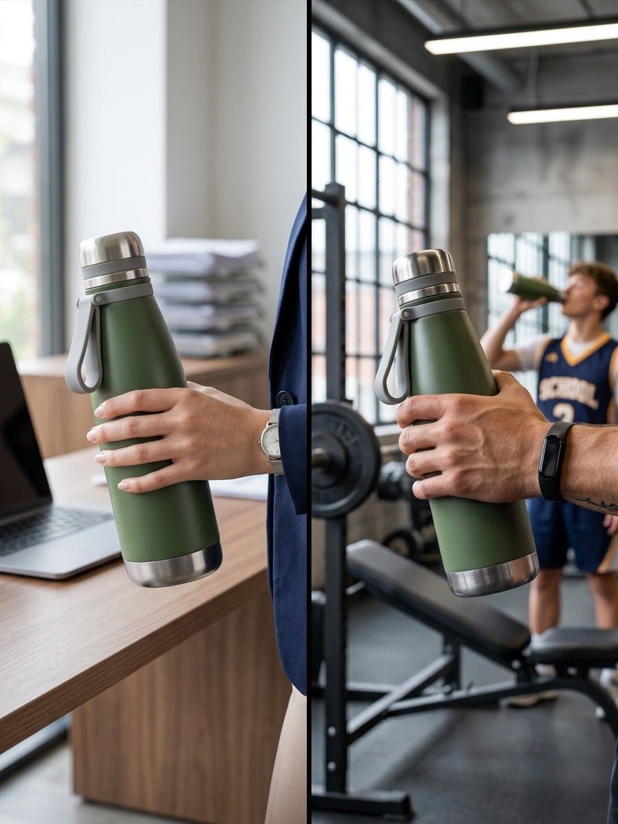 HydroFit™ Apex Insulated Flask (Olive Matte)