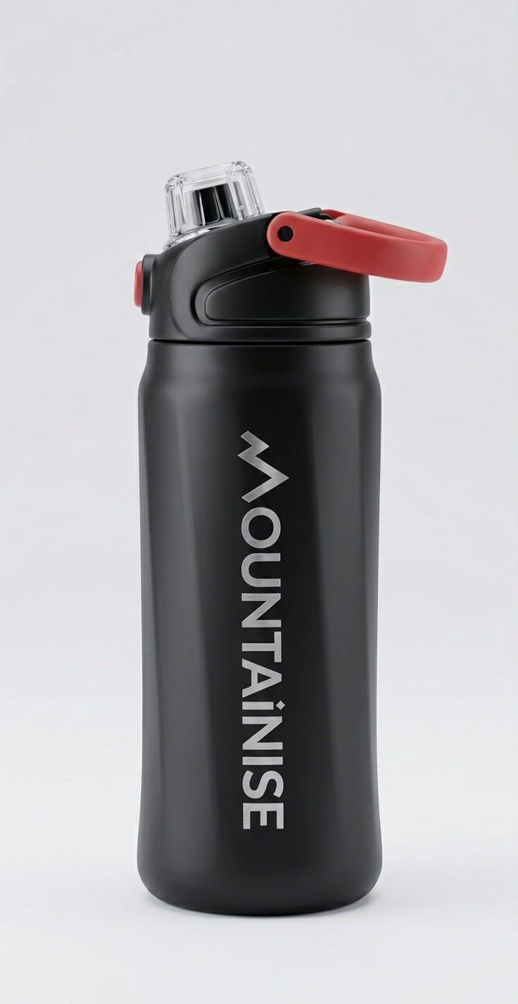 MOUNTAINISE Insulated Stainless Steel Water Bottle (Black)